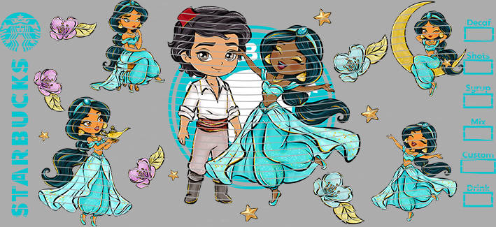 16oz Disney style-D-1571